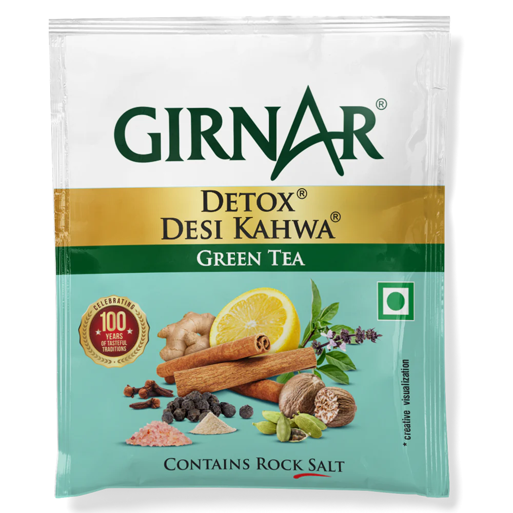 Girnar Green Tea Bags - Detox / Desi Kahwa (36 Bags)