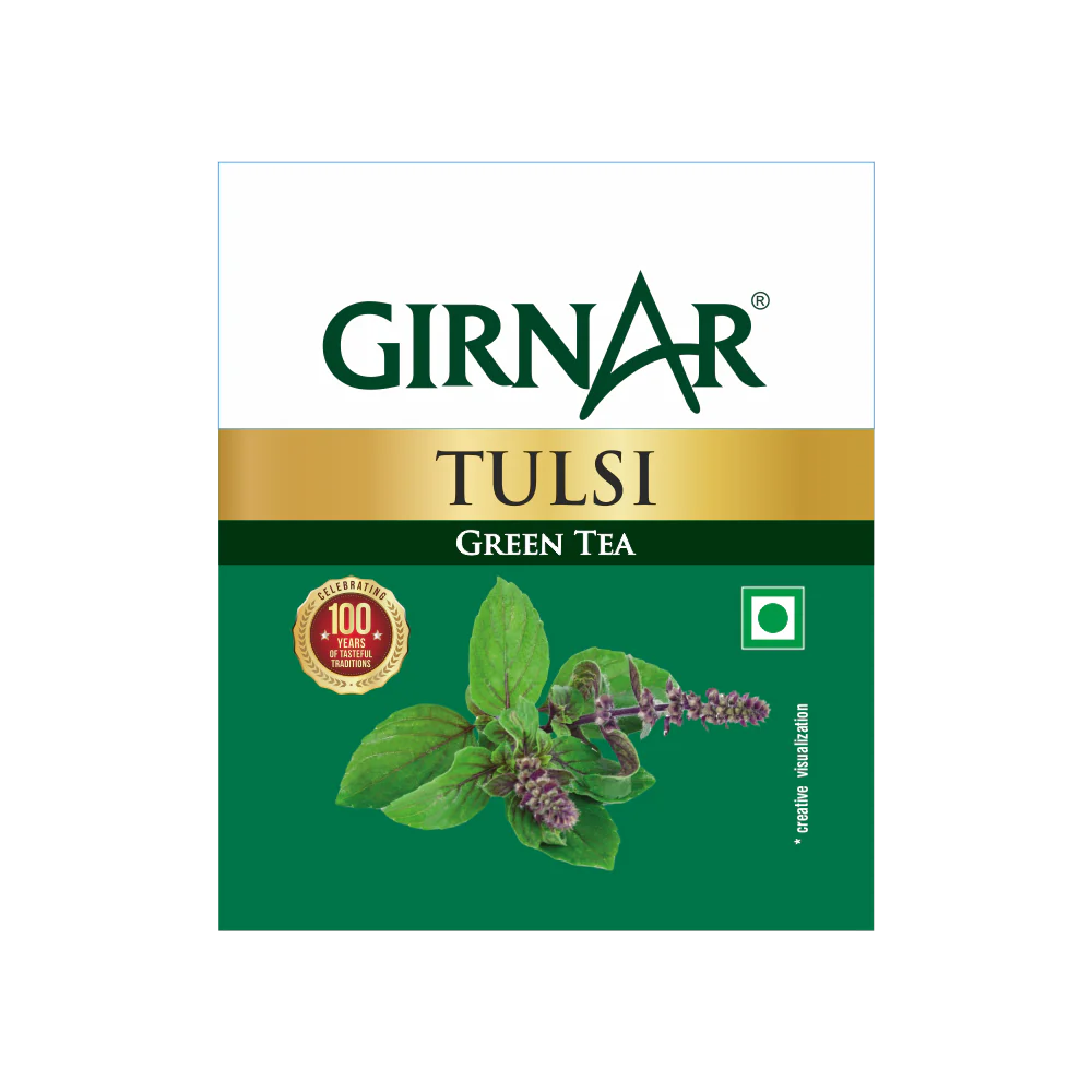 Bolsitas de té verde Girnar - Tulsi