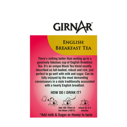 Bolsitas de té negro Girnar - Desayuno inglés 