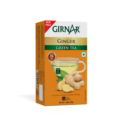 Bolsitas de té verde Girnar - Jengibre 