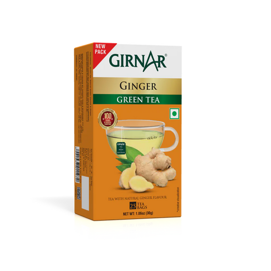 Bolsitas de té verde Girnar - Jengibre 
