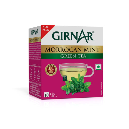 Girnar Green Tea Bags - Morrocan Mint