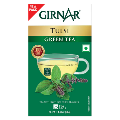 Bolsitas de té verde Girnar - Tulsi 
