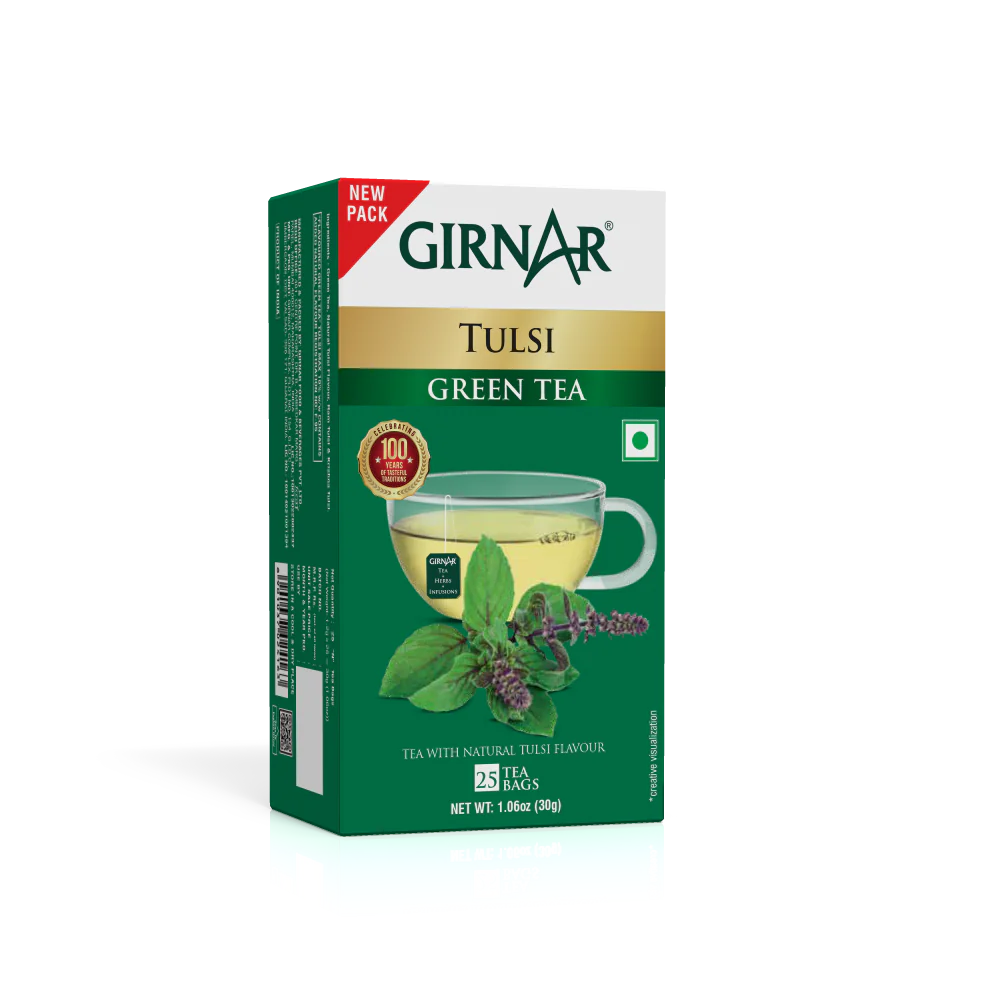 Bolsitas de té verde Girnar - Tulsi 