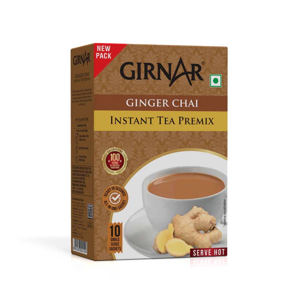 Premezcla de té instantáneo Girnar con jengibre 