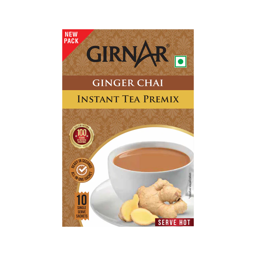 Premezcla de té instantáneo Girnar con jengibre 