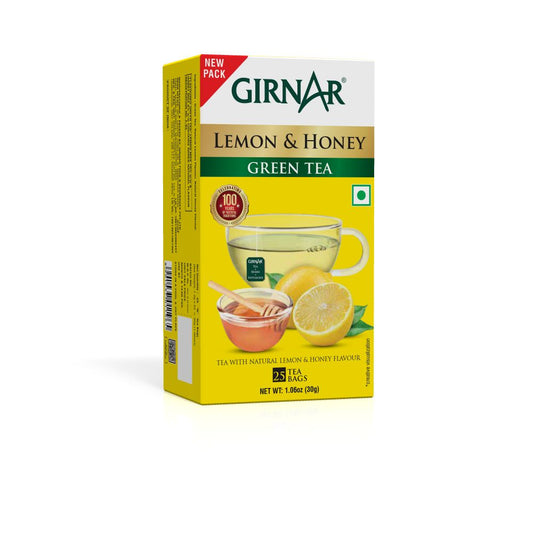 Bolsitas de té verde Girnar - Limón y miel 